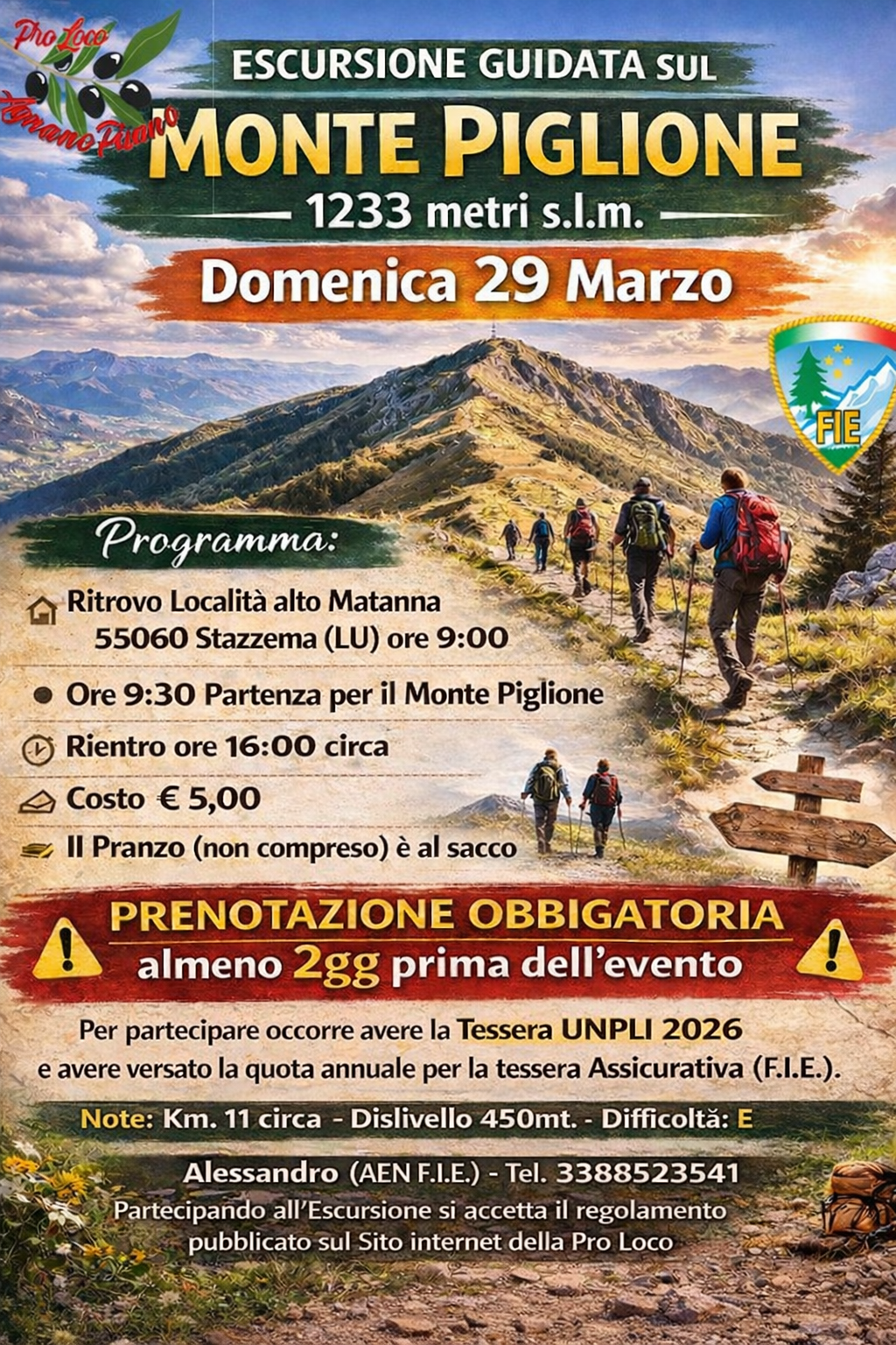 Escursione Monte Piglione